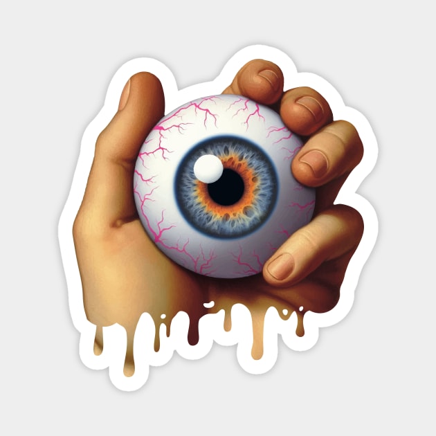 Hand holding an Eyeball Magnet by Arteria6e9Vena