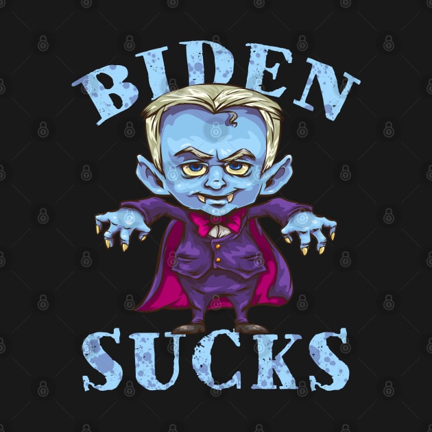 Biden Sucks Funny Halloween Vampire Joe Biden by CultTees