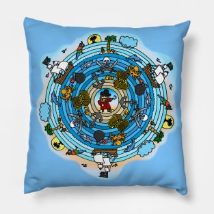 Pirate Themed Mandala Pillow