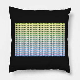 Chevron print, ombre effect, geometric shapes Pillow