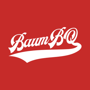 BaumBQ White Script T-Shirt