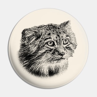 Manul-Pallas'cat Pin