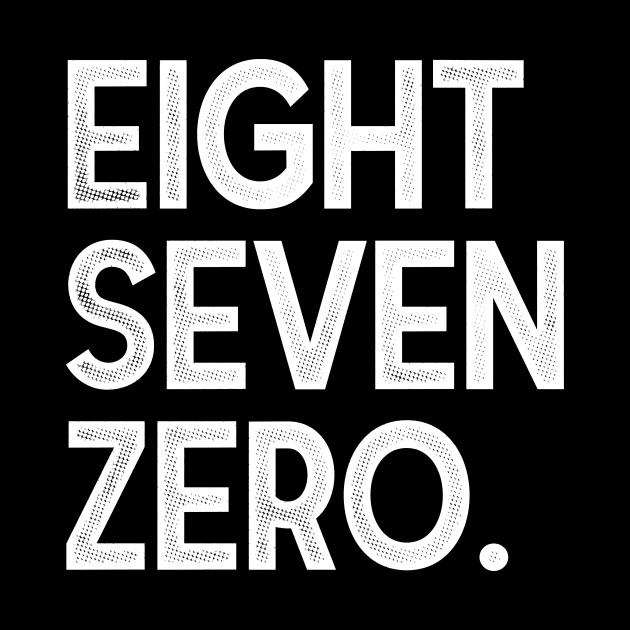 EightSevenZero. by rt-shirts