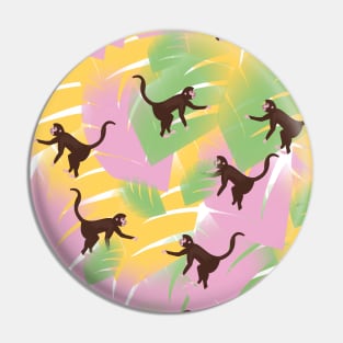 Monkeys Pattern Pin