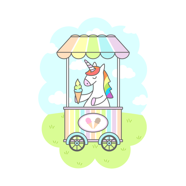 Unicorn Ice Cream by sombrasblancas