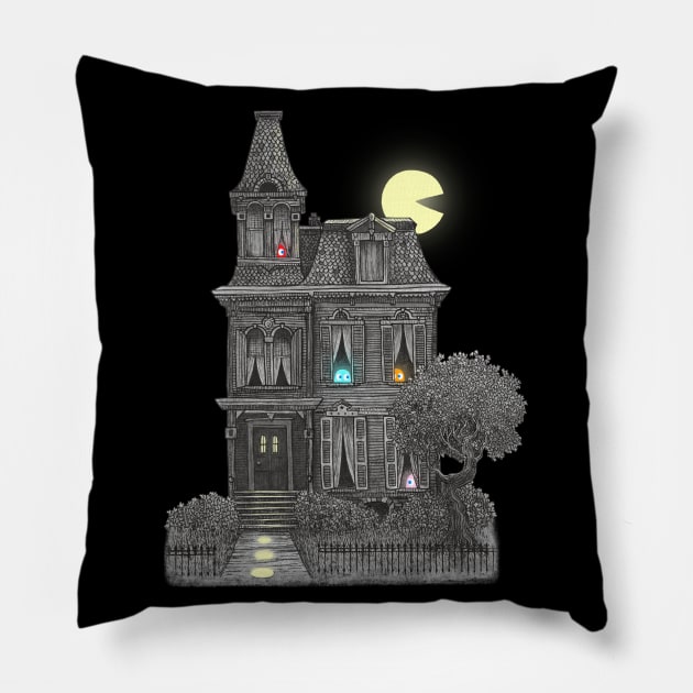 Haunted by the 80's Pillow by Terry Fan