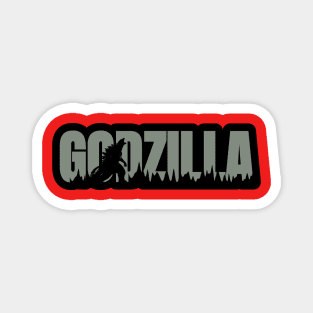 Dark grey Godzilla style Magnet