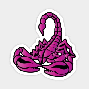 Pink Scorpion, Tribal Art Style Magnet