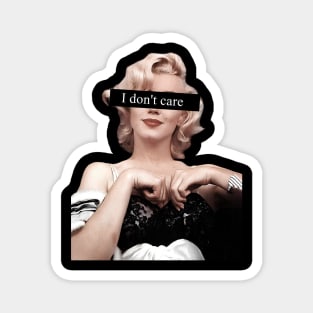 Marilyn Monroe I Don't Care Magnet