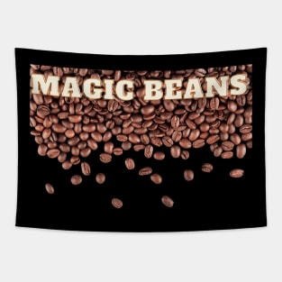 Magic Beans - Kaffee Bohnen Regen Tapestry