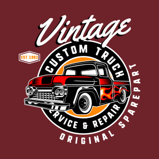 Vintage Custom Truck Service & Repair T-Shirt