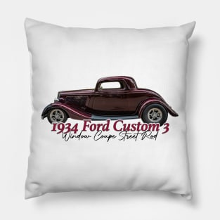 1934 Ford Custom 3 Window Coupe Street Rod Pillow