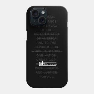 Pledge of Allegiance Logo - Black Phone Case