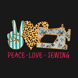 Peace Love Sewing T-Shirt