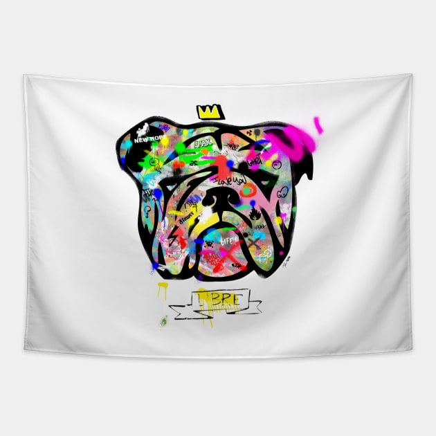 bulldog Tapestry by morganPASLIER