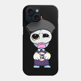 Dope cute skull ghost character illustration Phone Case