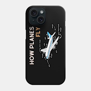 How Planes Fly Aerospace Engineering Aviation Phone Case