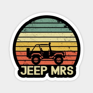 Jeep Mrs Vintage Jeep Magnet