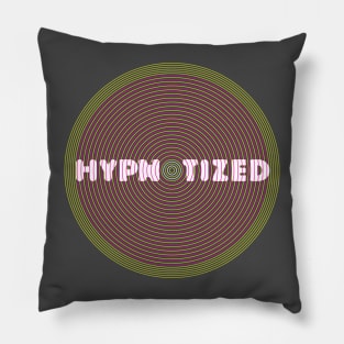 Hypnotized neon pink Pillow