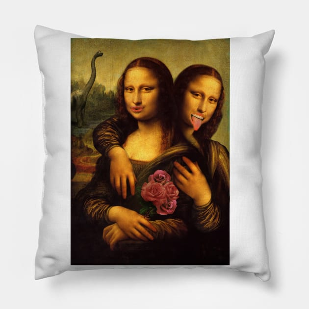 Monalisa Twins Pillow by barmalisiRTB