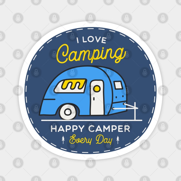 I love Camping Magnet by happysquatch