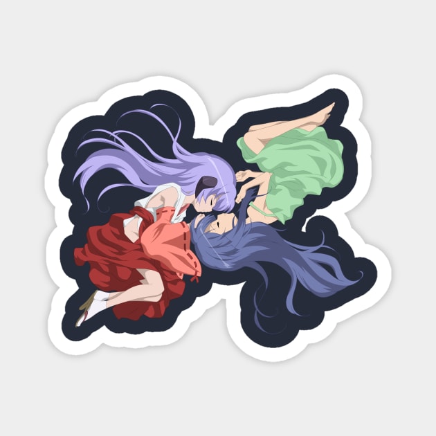 Hanyuu and Rika Magnet by KokoroPopShop