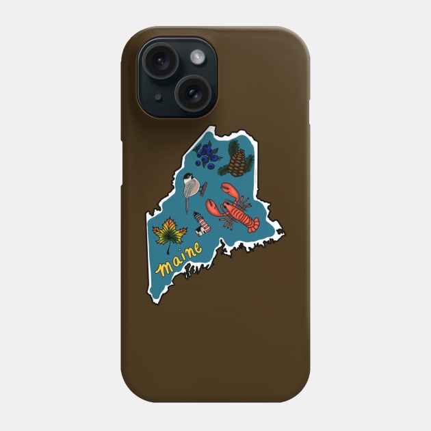 Maine Phone Case by The Crunchy Sticker Co.