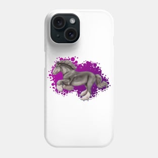 Shire Horse Dappled Gray Phone Case