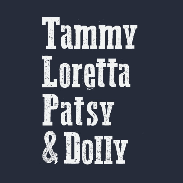 Tammy, Loretta, Patsy, & Dolly by FontfulDesigns