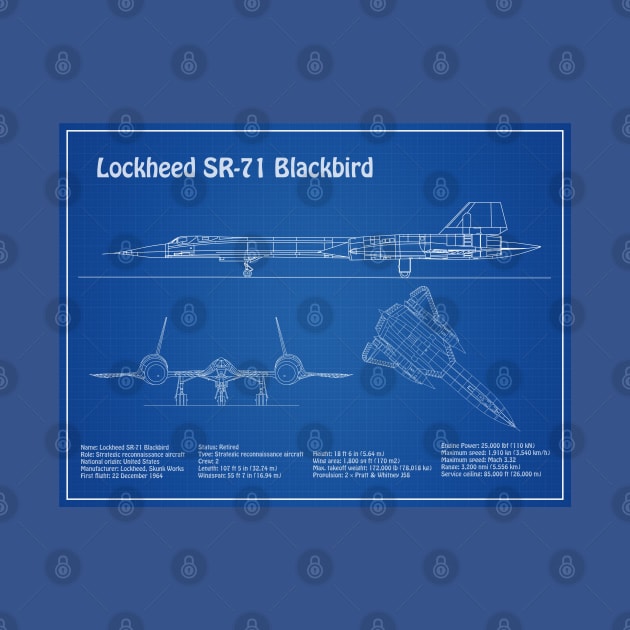 Lockheed SR-71 Blackbird - AD by SPJE Illustration Photography