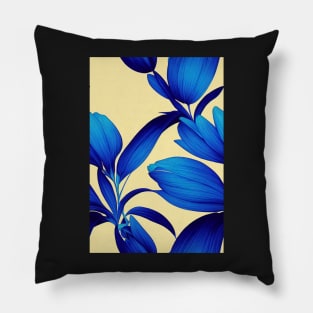 Beautiful Blue Floral pattern, for all those who love flowers #68 Pillow