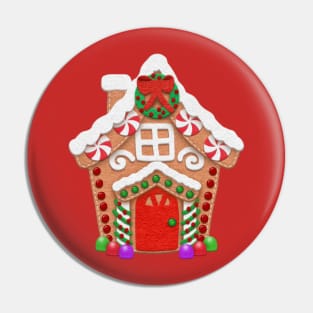 Christmas Gingerbread House | Faux Felt Applique Style by Cherie(c)2021 Pin