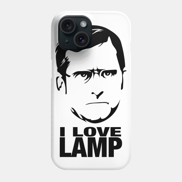 I Love Lamp Phone Case by Randomart