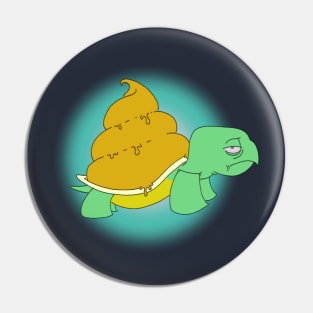 Turdle turtle pun poop joke Pin