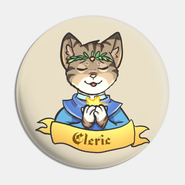 Kitty Classes - Cleric Pin by LucinaDanger