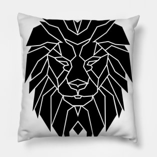 Lion Head Poly Pillow