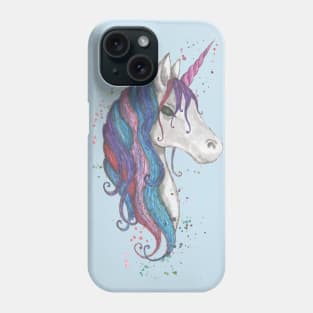 rainbow unicorn Phone Case