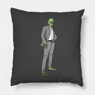 Creature in a suit Pillow