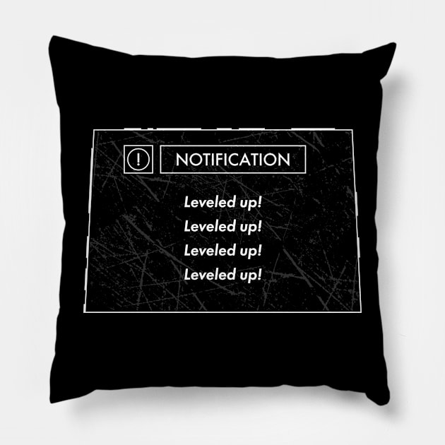 Leveled up! Pillow by Galina Povkhanych