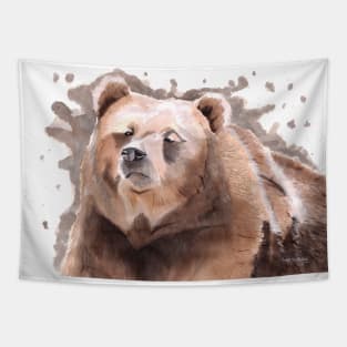 Silvertip (Grizzly) Bear Tapestry