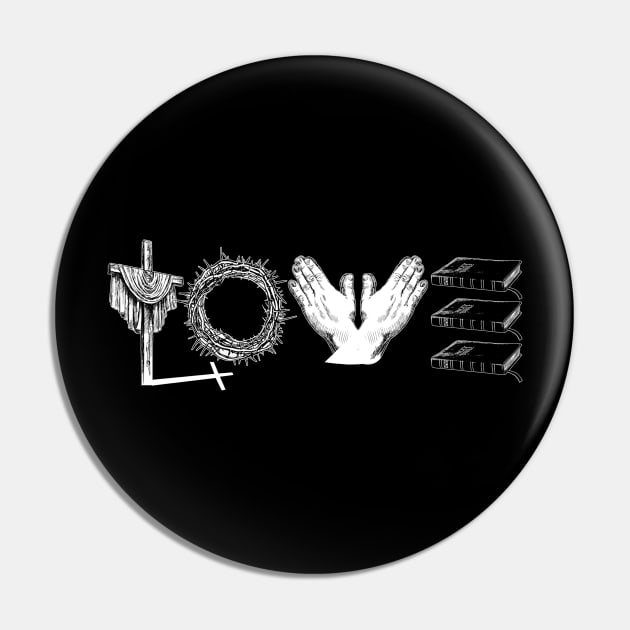 Love Religion - Christianity Pin by fromherotozero