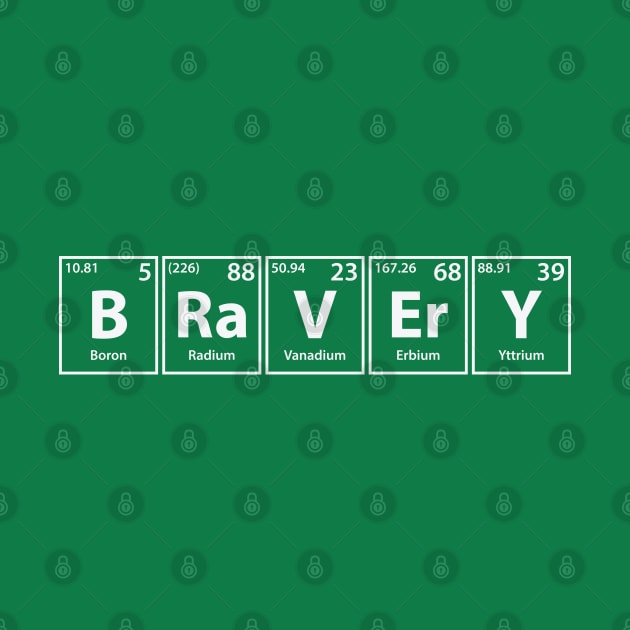 Bravery (B-Ra-V-Er-Y) Periodic Elements Spelling by cerebrands