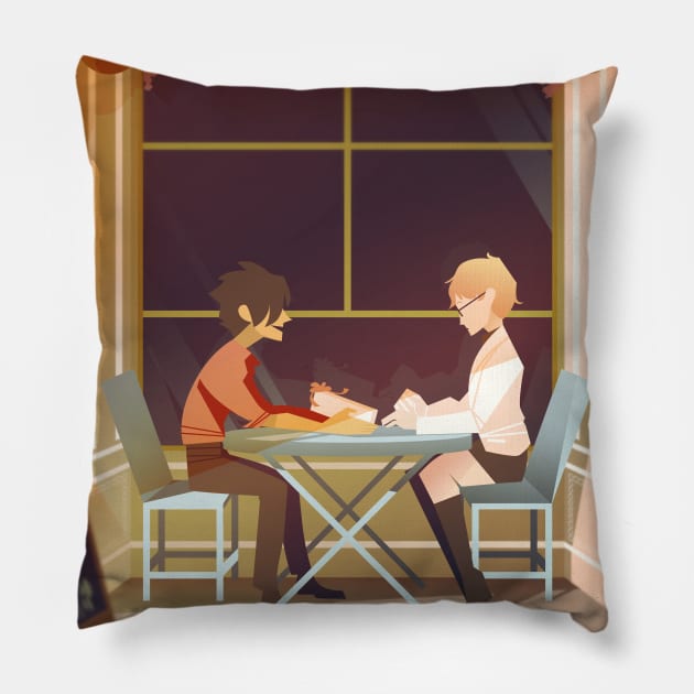 HQ: Cafe Date Pillow by MOONSTERM