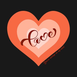 LOVE, Valentine's Day Heart T-Shirt