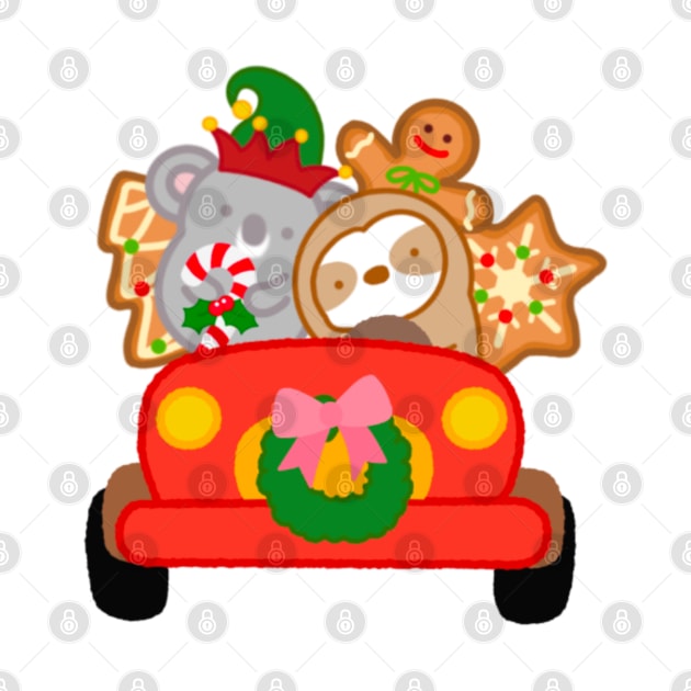 Cute Holiday Cheer Christmas Car by theslothinme