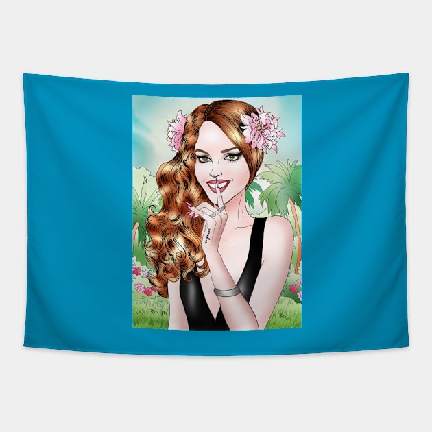 Tropical Paradise Tapestry by VeronicaLux