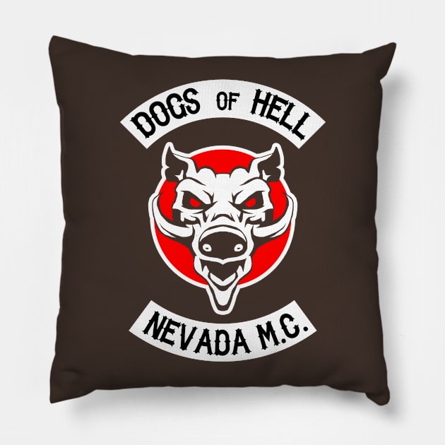 dogs of hell Pillow by k4k7uz