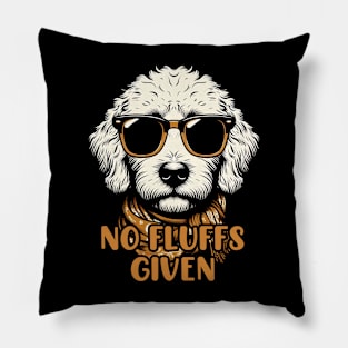 Goldendoodle Labradoodle No Fluffs The Dood Funny Doodle Dog Pillow