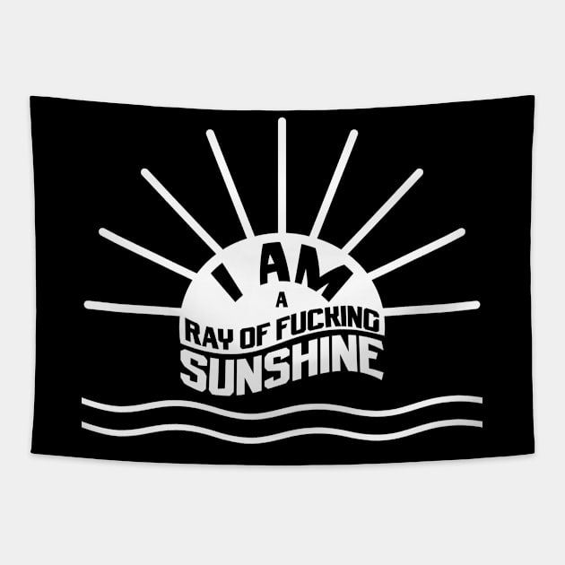 I am a ray of fucking sunshine Tapestry by MZeeDesigns