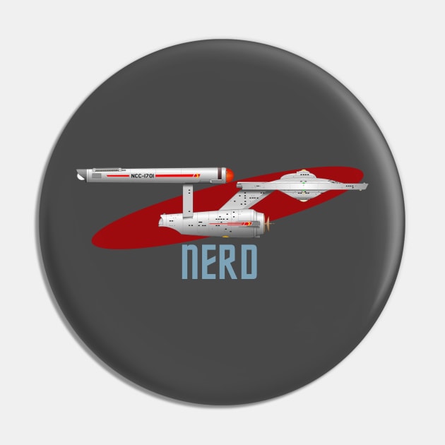 Star Trek Enterprise TOS Nerd Pin by jhunt5440